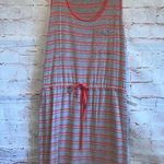 Olive & Oak  Dress Womens Small Gray Pink Striped Tank Top Sleeveless Blouson Photo 0