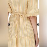 Faithfull the Brand Faithfull Robe Midi Aberdeen - Brighton Stfipe Print sand dress size L Photo 8