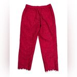 J.Crew  Red Lace Easy Pants Photo 2