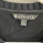 Athleta NWT Black Oversized Chunky Crewneck Sweater Size S Photo 6