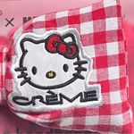 Hello Kitty The Creme Shop X  Women's Gingham Red and White Plaid  Spa Headband Photo 8