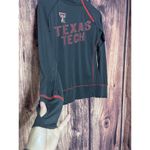 VINTAGE Texas Tech University Sweatshirt Women Small Black Red Long Sleeves Photo 2