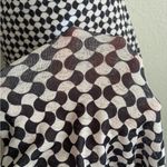VRG Girl Don't Look Back Black & White Geometric Pattern Dress 10 Photo 12