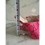 LEMONADE Cotton Candy Snake Pront Lucite Wedges Sandals Size 6.5 Pink Photo 4
