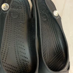Crocs ‎ 7W SLIP ON BLACK SLINGBACK BALLET FLAT WITH GEM. ROUND TOE PREOWNED Photo 8