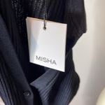 NWT Misha Skylar Black Collared‎ Knit Midi Dress Size M Photo 8