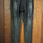 Spanx  READY TO WOW! 2437Q SEXY FAUX LEATHER BLACK LEGGINGS PANTS SIZE L Photo 0