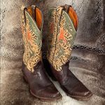 Frye  Lily Lizard Inlay Coyboy Boots size 6 Photo 0