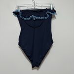 Seafolly  Australia NWOT Lucia Navy Blue One Piece Bathing Suit Size 10 Photo 3