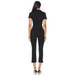 Good American NWT  Fit For Success Petite Black Denim Jumpsuit Size Medium Photo 3