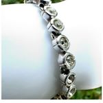 Swavorski Swarovski Bezel Set Clear Crystal tennis Bracelet Photo 3