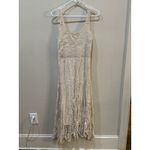 Dotti Women's Cotton Hand Crocheted Sleeveless Dress Size Small Ivory Cottage Photo 1