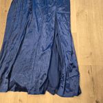 City Studio Formal Gown Dark Blue Beaded Spaghetti Strap Dress Sz 14W NWT Photo 1