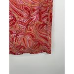 Worthington  Womens Pink Paisley Y2K Silk Pencil Skirt Size 8 Academia Fairy Boho Photo 3