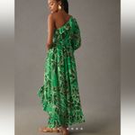 Farm Rio  Printed living nature One-
Shoulder Ruffle Dress size small Photo 1