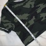 Women's Camo 2 Piece Matching Crop Top & Biker Shorts Set Green Size M Photo 7