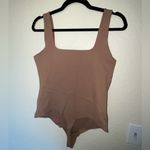 Abercrombie & Fitch NWOT  Soft A&F Collection Neutral Brown Bodysuit SIZE L Photo 3