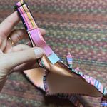 Victoria's Secret  PINK METALLIC STRIPE PUSH UP HALTER SWIMSUIT TOP Photo 3