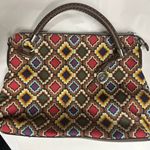 Relic  Shoulder Bag 13x10x2.5 Colorful Stained Glass Pattern Logo Charm‎ Colorful Photo 1