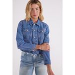 Etica Lennox Crop Jacket Size XS Blue Photo 2