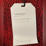 Current/Elliott NEW Hallen Leopard Print Long Sleeve T-Shirt Red/Black Sz 0 Photo 5