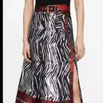 ZARA  black and white zebra print skirt Photo 0