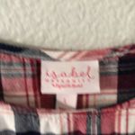Isabel Maternity Red Plaid Short Sleeve Top Photo 1