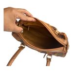 Patch work brown leather bag. Photo 4