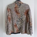 Analogy Reversible Animal Print Jacket Brown Size 2X Photo 4