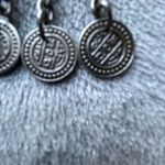 Boutique Vintage Silver Heavy Metal Moon coin belt with black stones! Photo 1