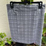 Michael Kors Black and White Knee-Length Pencil Skirt Photo 1
