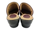 *Softspots Lara Clog Womens 9.5W Burgundy Leather Comfort Cushion Boho Coastal Red Size 9.5 Photo 5