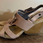 Dr. Scholl’s Pondering Leather Wooden Wedge Heels Sandals Shoes Women’s Size 8.5 Photo 10