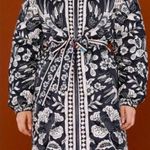 Farm Rio  Womens Colorful Graphic Floral Reversible Puffer Jacket Size XS‎ Belted Photo 0