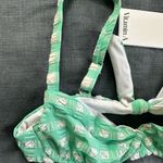 Vitamin A  Seafoam Green and White Gingham Bikini Tops (2) Photo 4
