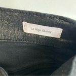 frame denim FRAME Le High Skinny Metallic Old Gold Skinny Denim Jeans Size 25 Photo 8