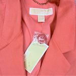 Michael Kors Nwt michael  flaminco pink long sleeve button front blazer jacket 8 Photo 4