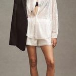 Anthropologie White sequin set  Photo 0