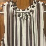 Loft  Striped Sleeveless Jumpsuit. Size L. NWOT Photo 1