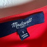 Madewell CLEARANCE! Red Silk Hi-Low Blouse Size S EUC Photo 6