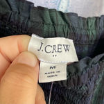 J.Crew Cotton Smocked Tiered Plaid Midi Dress in Navy Green Tartan medium Photo 6