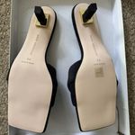 Good American Terry Kickstand Mule High Heel Women Terry Cloth Black Size 9.5 Photo 2