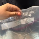 Athleta  Cowl Neck Black Stretch Sweatshirt Hoodie Athleisure‎ Casual Neutral L Photo 5