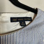Brooks Brothers  seersucker blue and white striped dress Photo 2