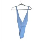 ZARA NWT  Strappy Crossover One Piece Swimsuit Blue Large Photo 10