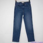 Madewell NEW Mid-Rise Stovepipe Jeans in Leman Wash TENCEL, 26 Photo 3