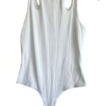 ASTR Women Tank Bodysuit M Ivory Cutouts Ribbed Flirty Y2k Neutral Festival NEW Photo 0
