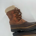 Sorel Women’s Alpine Waterproof Sherpa Lined leather Boots size 7 Duck Caribou Photo 4