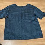 Marc by Marc Jacobs  blue silk and linen blouse size medium Photo 5