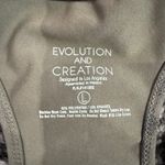 Evolution and creation  Watercolor Cropped Tank Top in Green/Black, Size L Photo 1